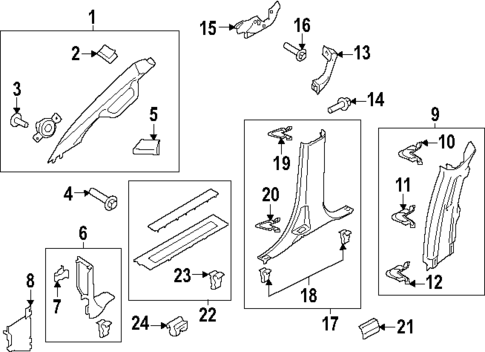 Interior Trim - Cab for 2025 Ford F-150 #0