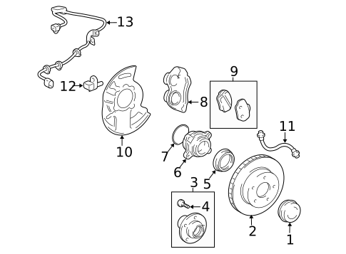 Brake Components for 2016 Toyota 4Runner #0