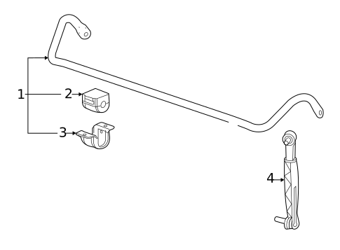 Stabilizer Bar & Components for 2024 Cadillac CT4 #2