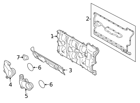 Emission Components for 2013 Porsche 911 #2