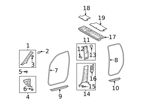 Interior Trim - Cab for 2007 Toyota Tundra #0
