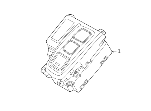 Console for 2023 Hyundai Santa Fe #1