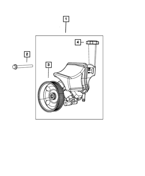 Power Steering Pump and Reservoir for 2017 Dodge Charger #0