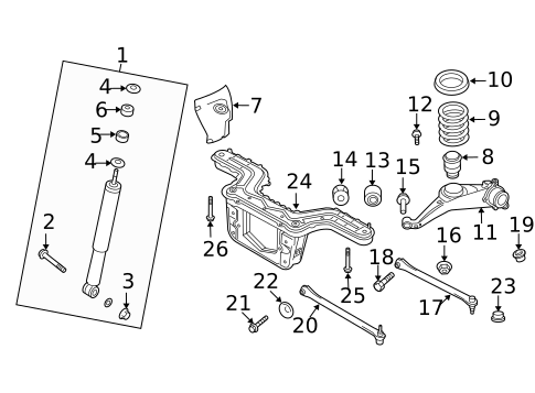 Rear Suspension for 2008 Ford Escape #1