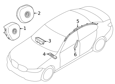 Air Bag Components for 2025 BMW 330i #1