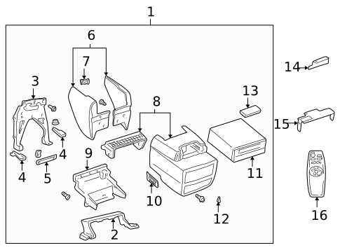 Center Console for 2002 Pontiac Montana #0