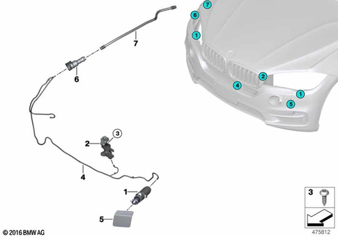 Windshield Wiper Syst / Head Lamp Cleaning for 2019 BMW X6 35i #2