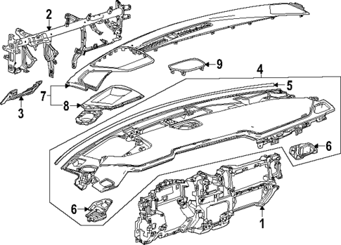 Instrument Panel for 2024 GMC Sierra 1500 #0