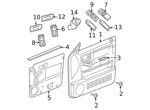 Front Door for 2006 Dodge Dakota #0