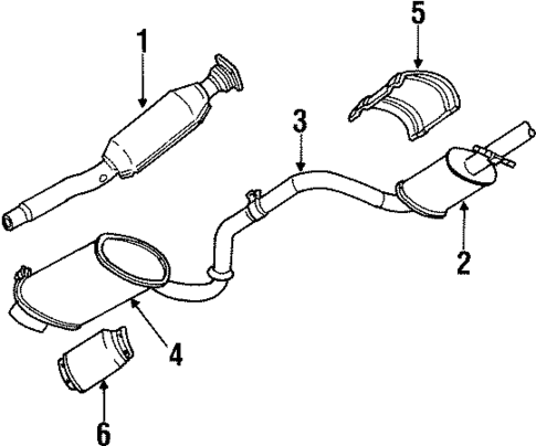 Exhaust Components for 1997 Dodge Stratus #0