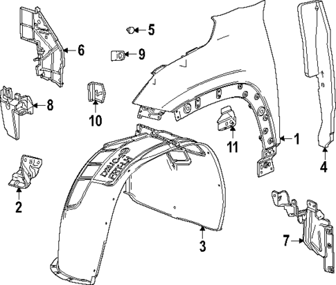 Fender & Components for 2024 Chevrolet Silverado 2500 HD #10
