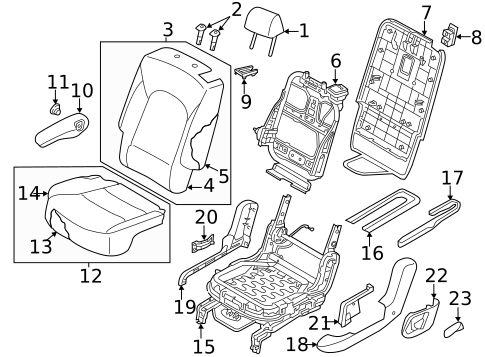 Second Row Seats for 2017 Hyundai Santa Fe #3
