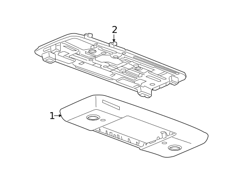 Overhead Console for 2009 Saturn Outlook #3