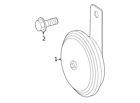 Horn for 2006 Hyundai Elantra #0