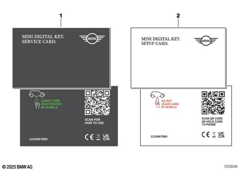 Master Key Locking / Key for 2024 Mini Countryman SE ALL4 #1