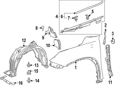 Fender & Components for 2025 Lexus TX350 #0
