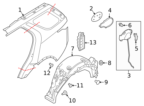 Quarter Panel & Components for 2023 Land Rover Discovery #0