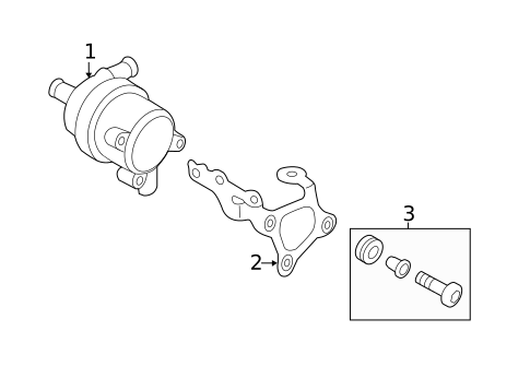 Water Pump for 2017 Volkswagen Touareg #1