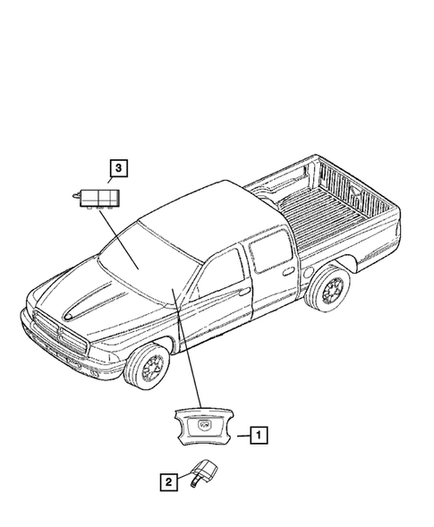 Air Bags for 2010 Dodge Dakota #0
