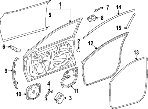 Door & Components for 2025 Toyota Crown Signia #0