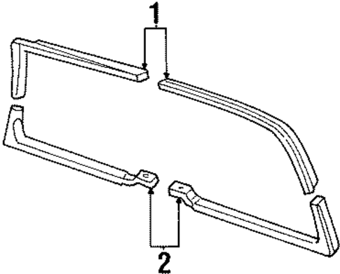 Interior Trim for 1996 GMC Suburban C1500 #0