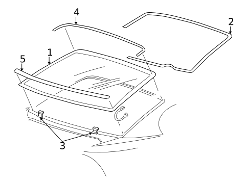Reveal Moldings for 2003 Ford Mustang #0