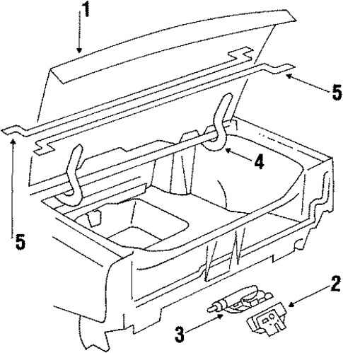 Lid & Components for 1988 Oldsmobile 98 #0