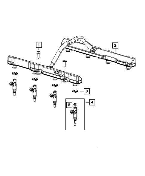 Fuel Rail and Injectors for 2019 Ram 3500 #0