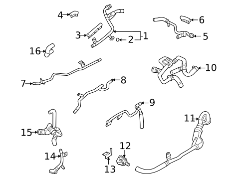 Hoses & Lines for 2025 Audi Q5 Sportback #2