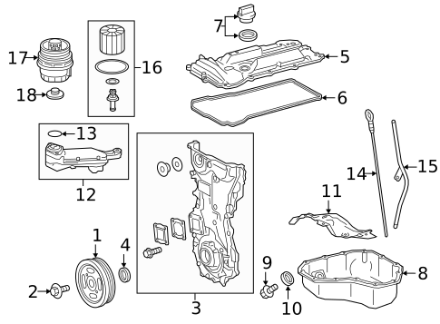 Engine Parts for 2016 Lexus ES350 #15