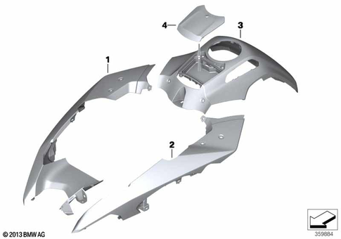Motorcycle Trim Section, Windshield for 2019 BMW-Motorrad R 1250 GS Adventure #13
