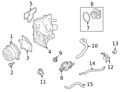 Water Pump for 2021 Nissan Sentra #0