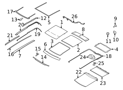 Exterior Trim - Front Door for 2018 Lincoln MKT #3