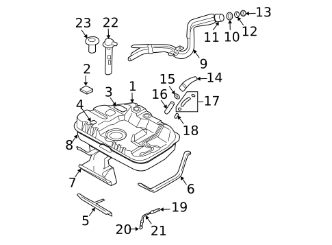 Fuel System Components for 2007 Hyundai Tiburon #0