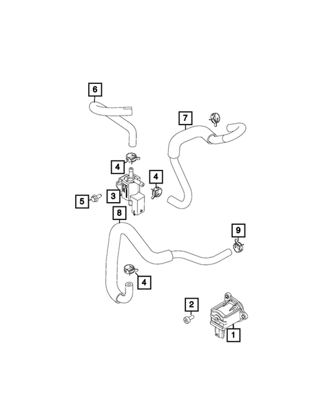 Vacuum Canister/Leak Detection Pump for 2019 Fiat 124 Spider #1