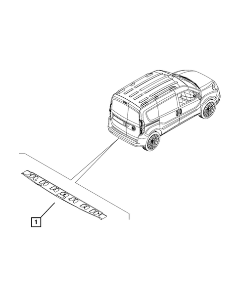 Panels-Moldings-Scuff Plates, Pillar, Cowl, 1/4 Panel Trim and Cargo Covers for 2015 Ram ProMaster City #4