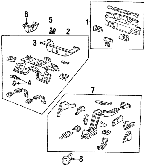Rear Body for 2002 Pontiac Firebird #0