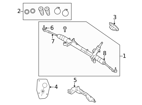 Steering Gear & Linkage for 2007 Volvo V50 #0