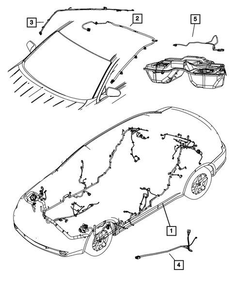 Wiring-Body and Accessories for 2011 Chrysler 200 #1