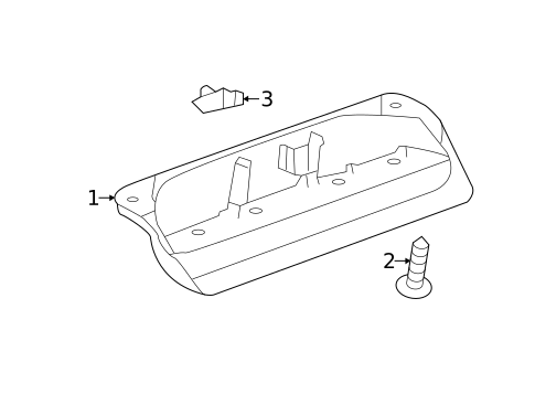 High Mounted Stop Lamp for 2013 Chevrolet Sonic #1