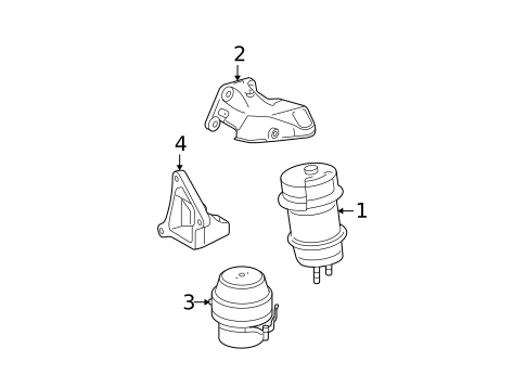 Engine & Trans Mounting for 2009 Lexus IS250 #1