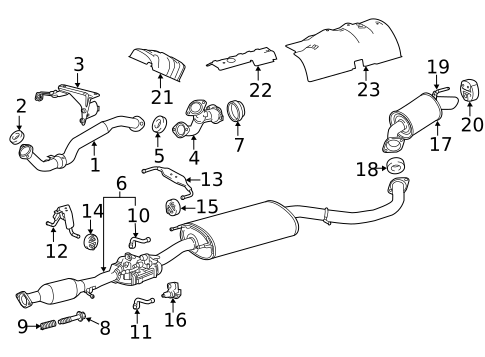 Exhaust Components for 2015 Toyota Highlander #0
