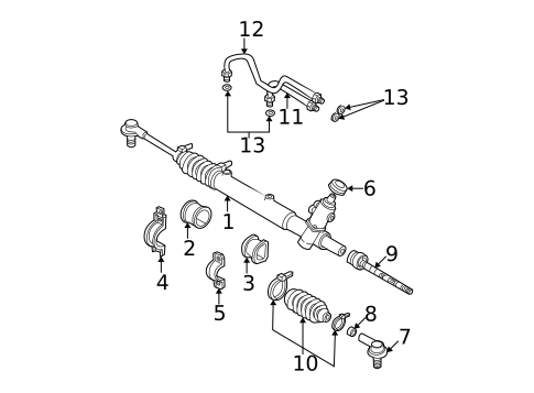 Steering Gear & Linkage for 2000 Volvo V40 #0