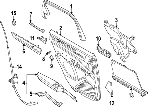 Rear Door for 2024 Porsche Cayenne #3