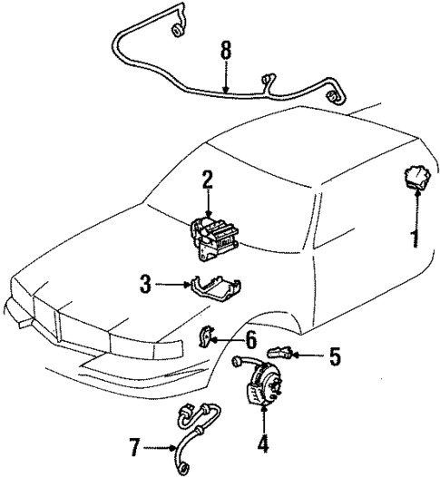 Anti-Lock Brakes for 1993 Cadillac Eldorado #0