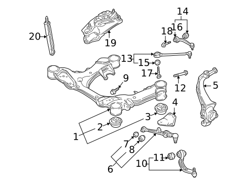 Suspension Components for 2003 Audi A8 Quattro #0