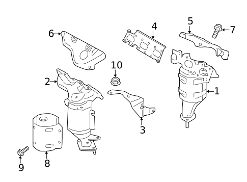 Exhaust Manifold for 2018 Lincoln MKX #0