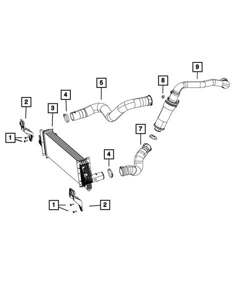 Radiator and Related Parts; Charge Air Cooler for 2018 Ram 1500 #2