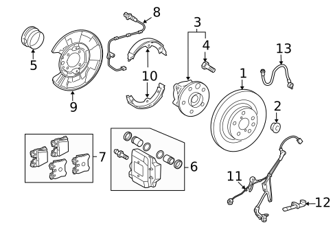 Anti-Lock Brakes for 2015 Lexus LS460 #2