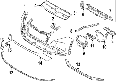 Bumper & Components - Front for 2022 Hyundai Tucson #0